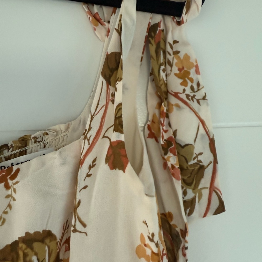 Reformation Nadira Bella Print Tie Dress - Picture 5 of 7
